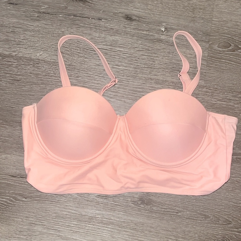 Women’s Large Bikini Swimsuit Bra Top Pink C-Cup Shein